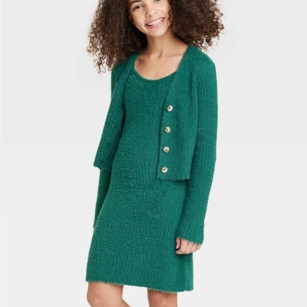 Art Class Holiday Sweater Dress Set 7/8